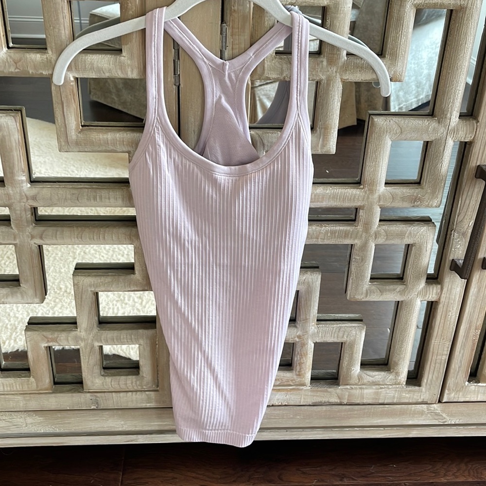 lululemon athletica Ribbed Light Purple Racerback Tank